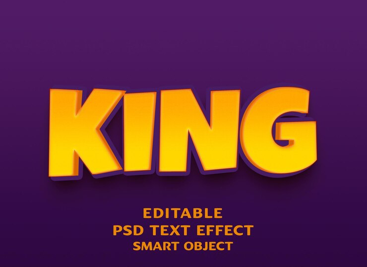 PSD diseño de efectos de texto 3d