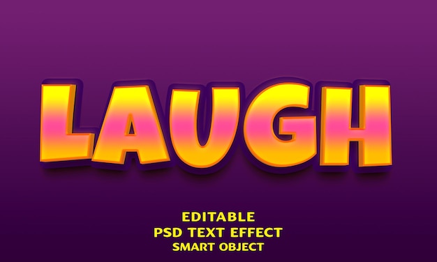 PSD diseño de efectos de texto en 3d