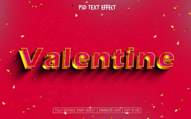 Diseño de efectos de texto psd con colores