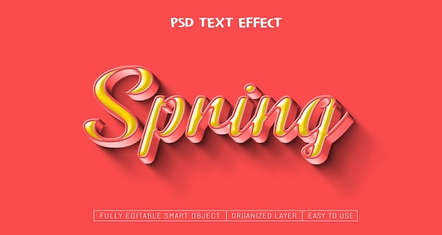 Diseño de efectos de texto psd