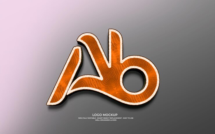 PSD diseño elegante del logotipo de monograma ab