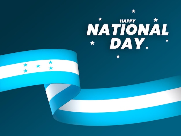 Diseño del elemento de la bandera de Honduras Día de la Independencia Nacional