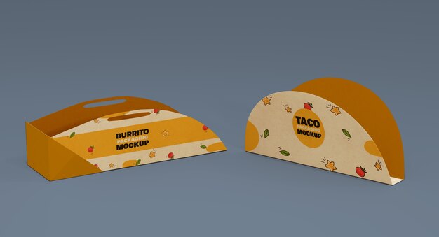 PSD diseño de empaques de comida mexicana