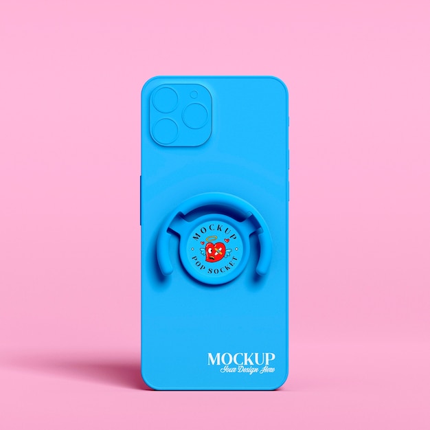 Diseño de enchufe pop para sujetar smartphone