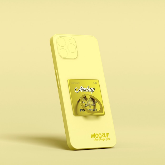 Diseño de enchufe pop para sujetar smartphone