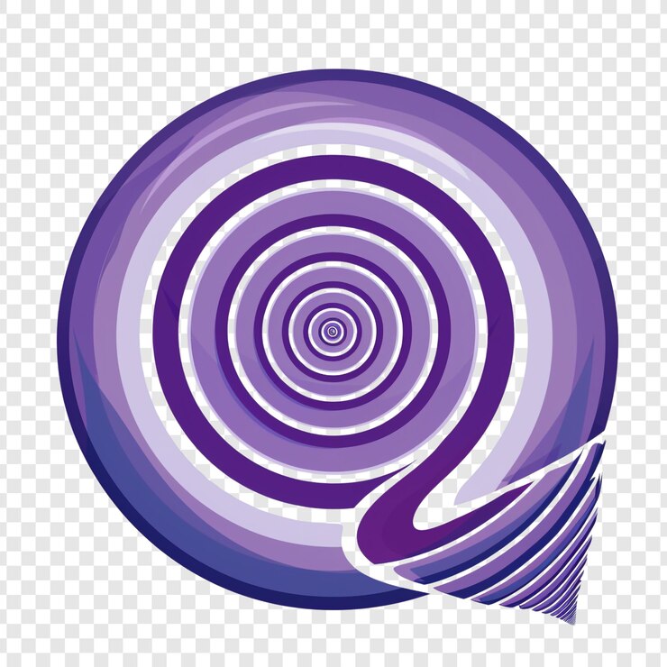 PSD diseño de espiral púrpura abstracto