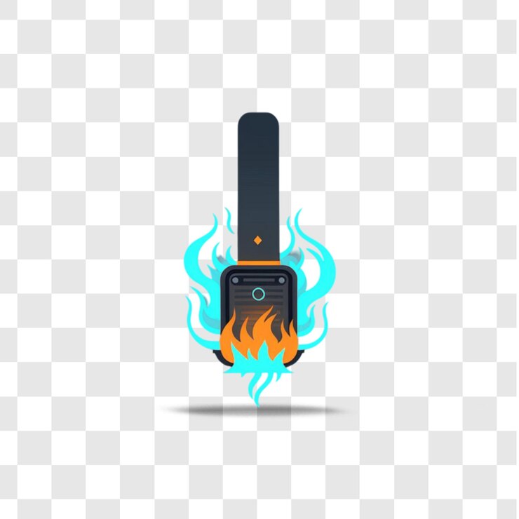 PSD diseño de explosión de humo representación aislada representación plana ilustraciones trasfondo transparente