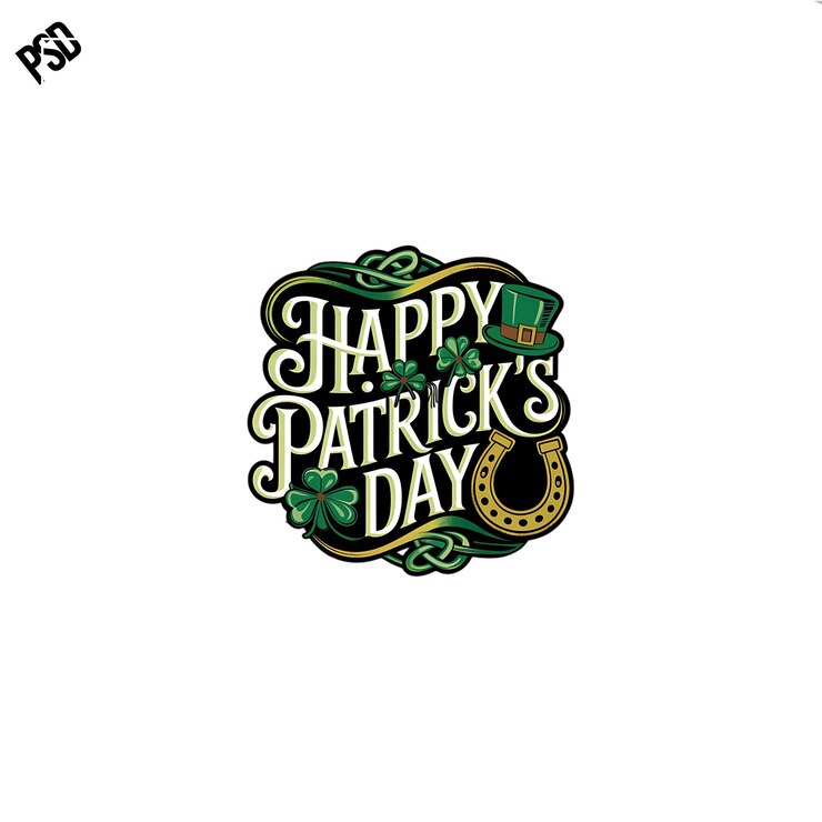 PSD diseño del feliz día de patrick