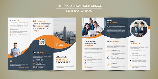 Diseño de folleto tríptico profesional para empresas