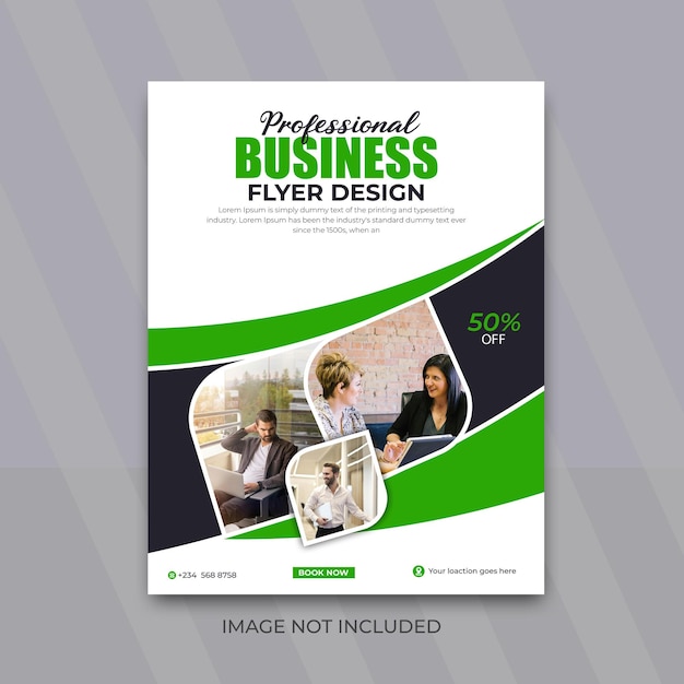 Diseño de folletos empresariales de empresas Diseño de carteles de informes anuales de folletos