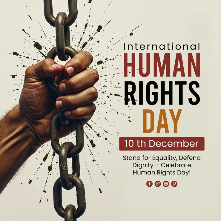 PSD diseño de fondo del cartel del día internacional de los derechos humanos del psd 10 de diciembre