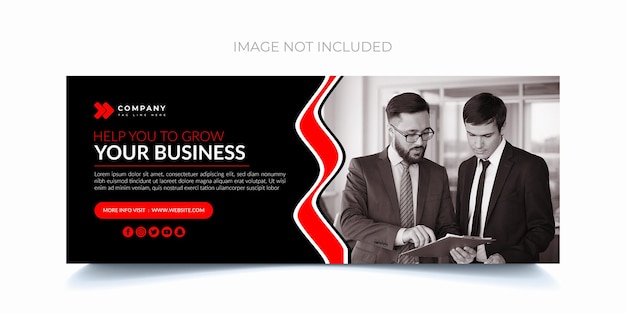 Diseño de foto de portada de Facebook para empresa corporativa Creado solo para freepik