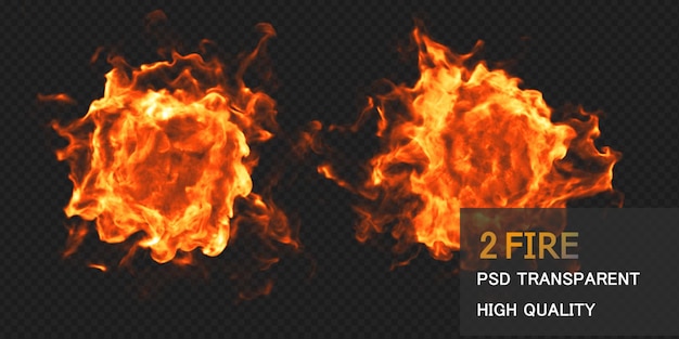 Diseño de fuego psd premium