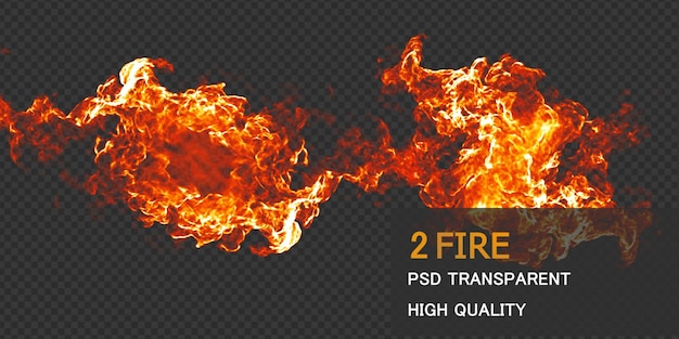 Diseño de fuego PSD Premium