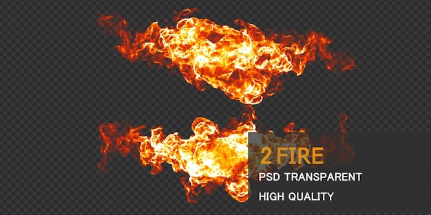 Diseño de fuego PSD Premium