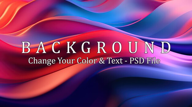 PSD diseño generativo de fondo de color líquido ai