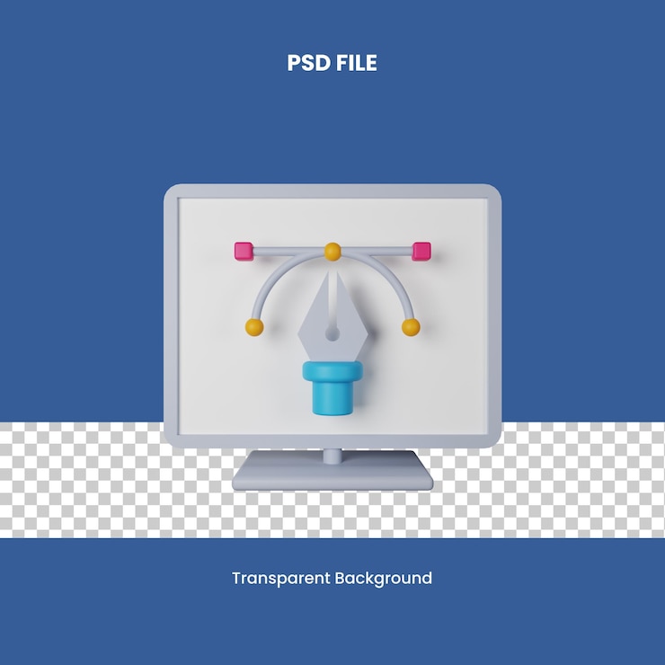 PSD diseño gráfico ilustración de íconos 3d