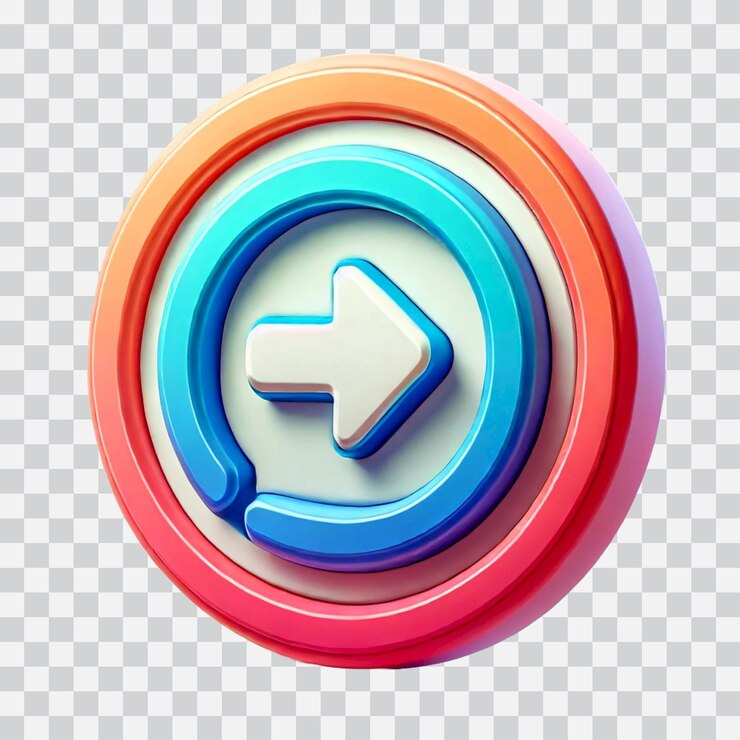 PSD diseño de icono de inicio de sesión 3d aislado en fondo transparente