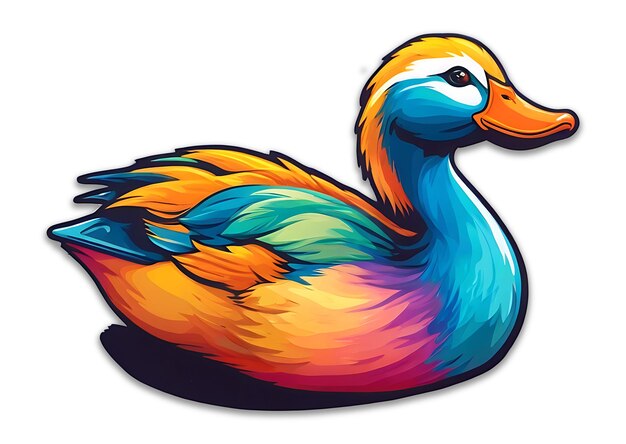 PSD diseño del icono del pato psd