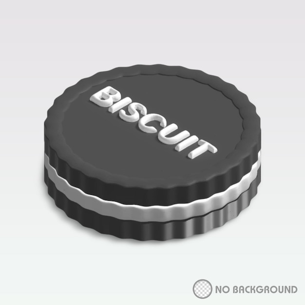 PSD diseño de ilustración 3d de biscuit