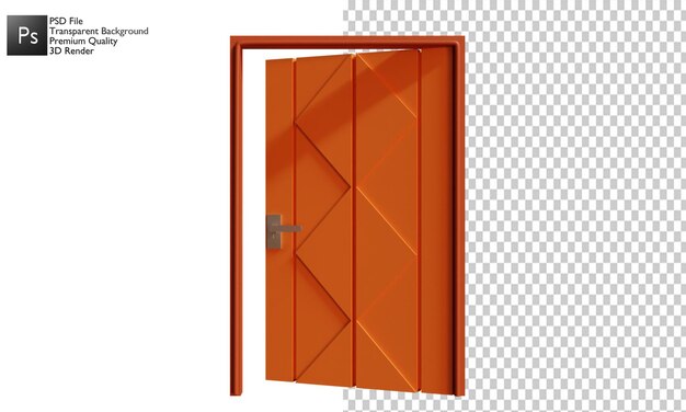 Diseño de ilustración 3d de puerta