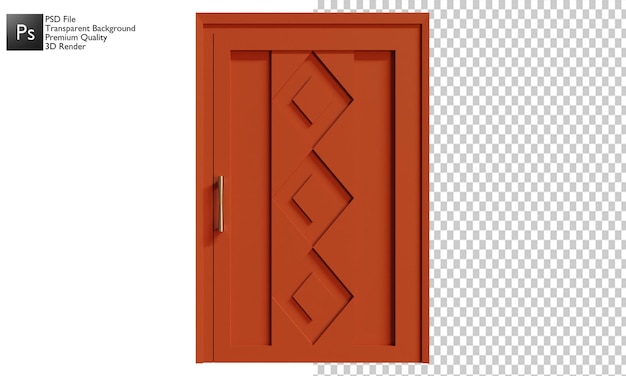 Diseño de ilustración 3d de puerta