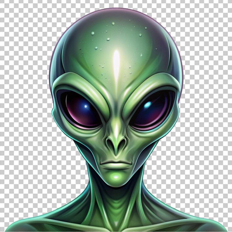 PSD diseño de ilustración alienígena png