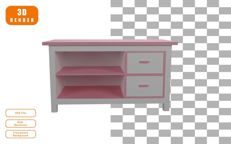 PSD diseño de ilustración de aparador 3d archivo psd premium