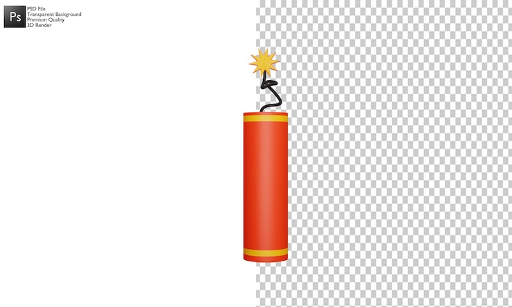 PSD diseño de ilustración de fuegos artificiales 3d