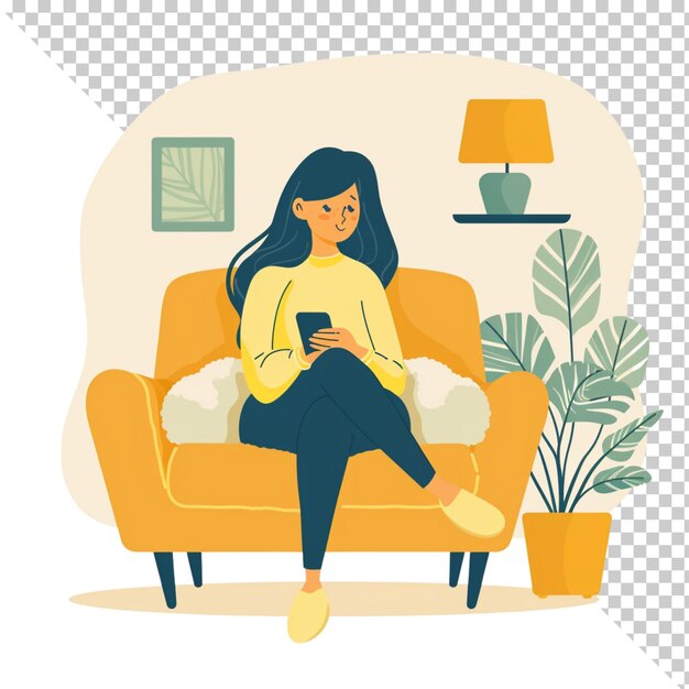 Diseño de ilustración plana aislada en un fondo transparente