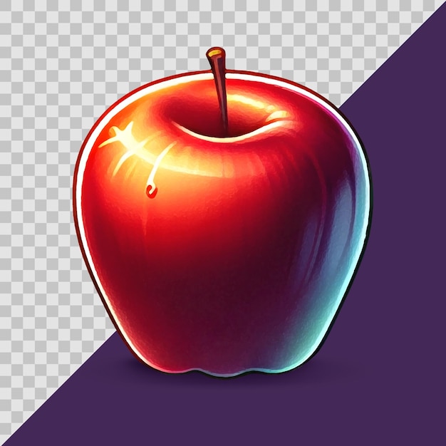 PSD diseño de ilustraciones de apple.