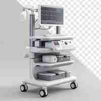 PSD diseño industrial de dispositivos médicos tms en estantería móvil