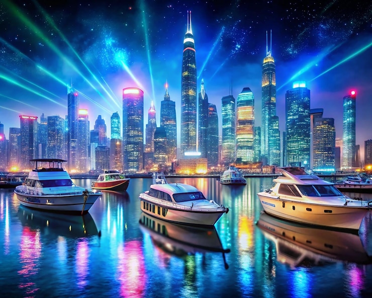 PSD diseño innovador y futurista de la ciudad