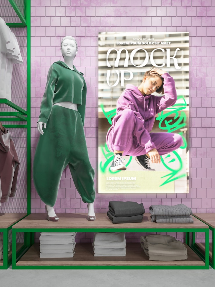 PSD diseño interior de una maquillaje de tienda