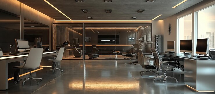 PSD diseño interior moderno de oficinas