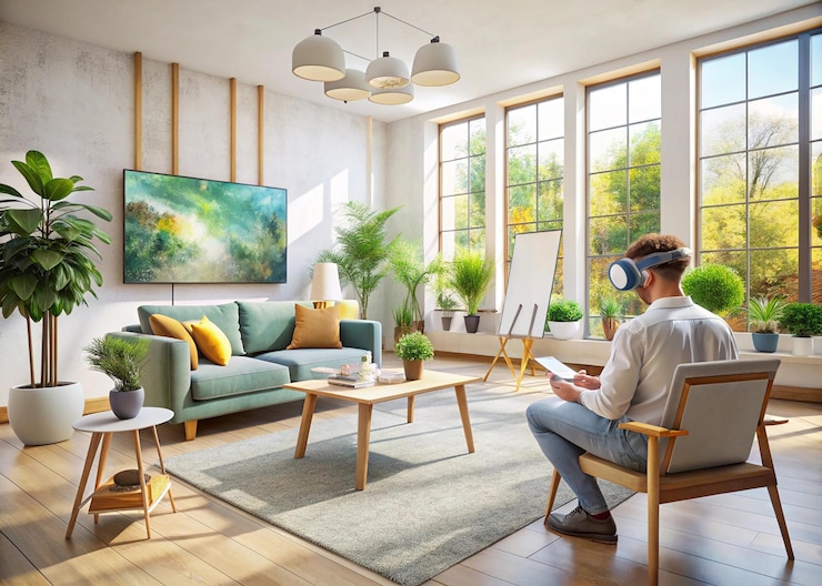PSD diseño de interiores de realidad virtual