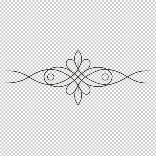 diseño de línea png en fondo transparente