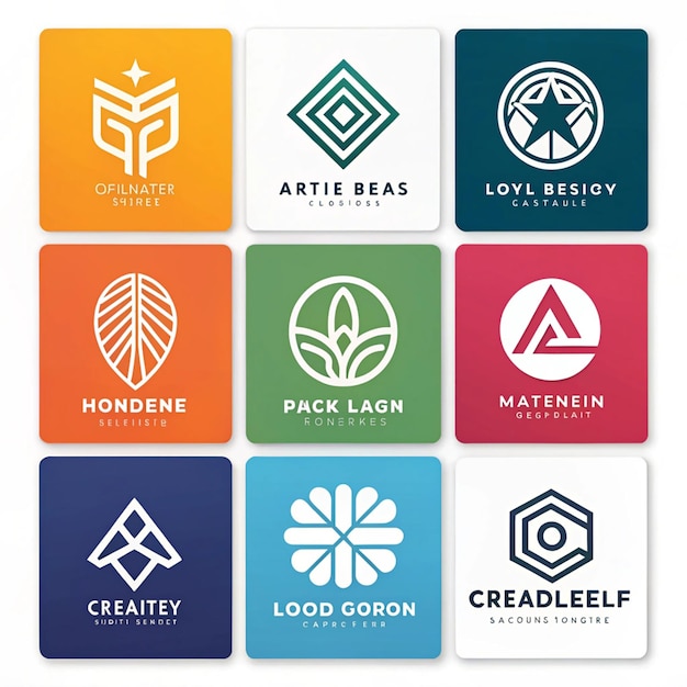 Diseño del logotipo del conjunto de iconos de montaña Elementos del logotipo de rocas y picos Ilustración vectorial