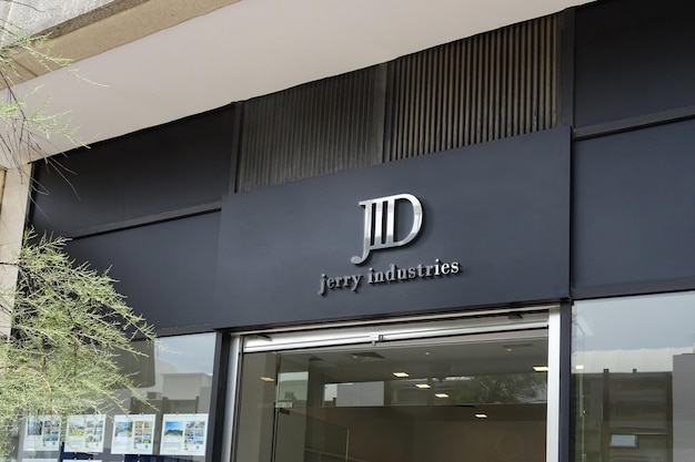 PSD diseño de logotipo de la industria jd.