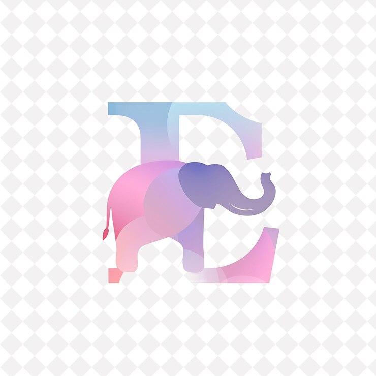 PSD diseño de logotipo con letra e con estilo pastel con e en forma de ilustración diseños vectoriales de logotipo