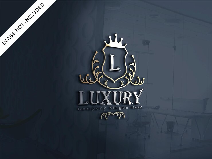 PSD diseño de logotipo de lujo