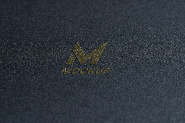 Diseño de logotipo de maqueta de letra mayúscula