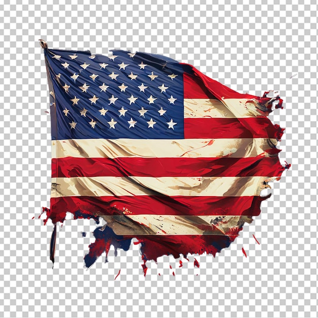 El diseño de Love USA con la bandera estadounidense, el logotipo patriótico de Estados Unidos, la pegatina o la insignia.