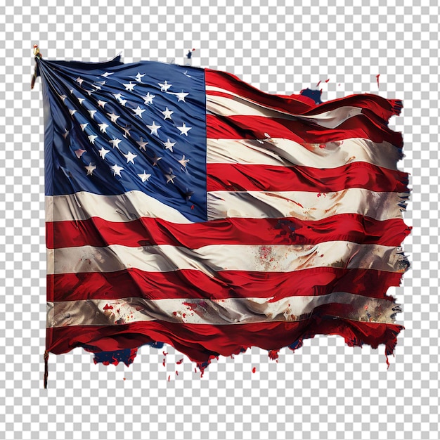 El diseño de Love USA con la bandera estadounidense, el logotipo patriótico de Estados Unidos, la pegatina o la insignia.
