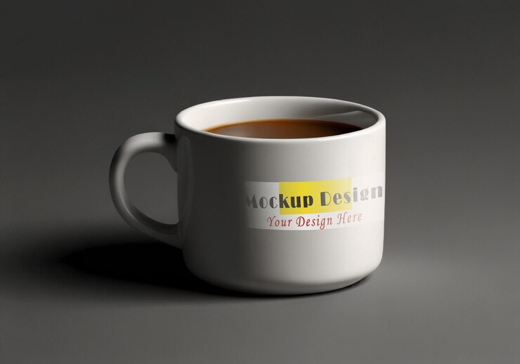 Diseño de la maketa de la taza de café