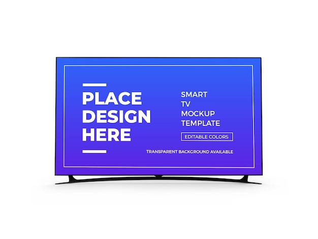 Diseño de maqueta 3D de Smart TV