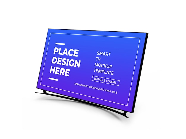 PSD diseño de maqueta 3d de smart tv