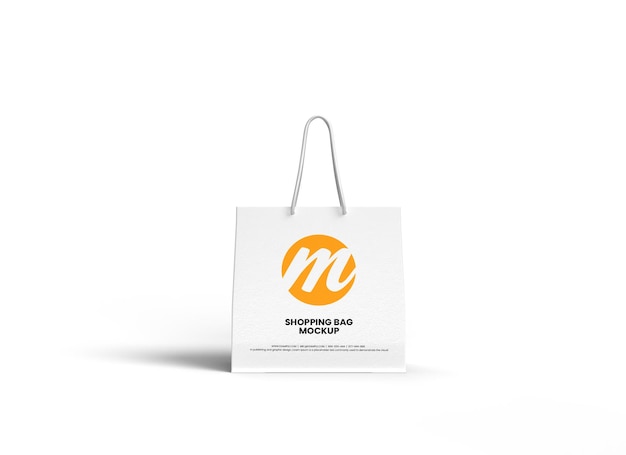 Diseño de maqueta de bolsa de compras o bolsa de papel premium