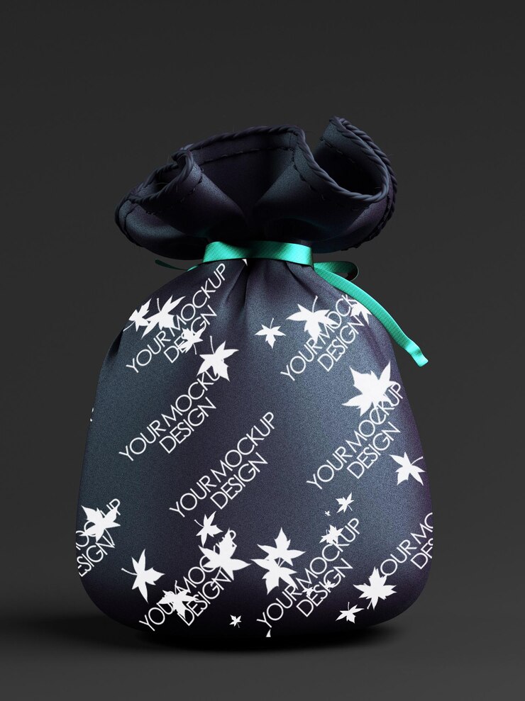 PSD diseño de maqueta de bolsa de tela