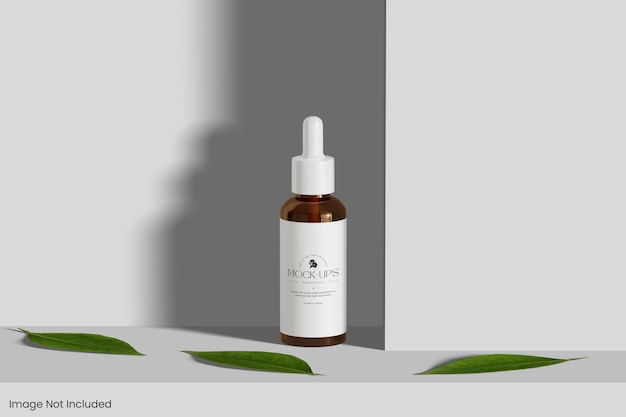 Diseño de maqueta de botella cuentagotas